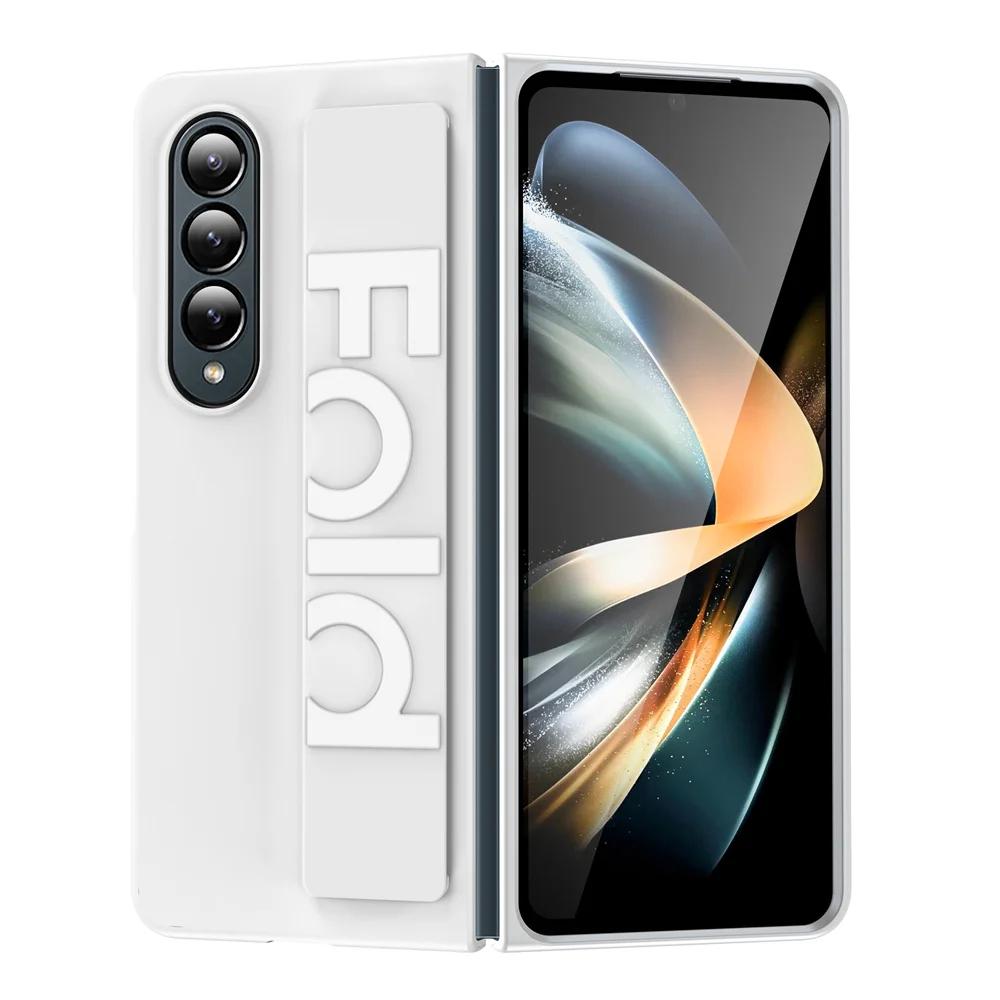 Роскошный силиконовый мягкий чехол-браслет для Samsung Galaxy Z Fold 6 5 4 3 7 fold ZFold Ручной ремешок на запястье Однотонный ударопрочный чехол