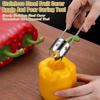 1/2 шт. Инструмент для удаления сердцевины из болгарского перца из нержавеющей стали, быстрое удаление сердцевины из овощей и фруктов, простой в использовании гаджет для удаления сердцевины