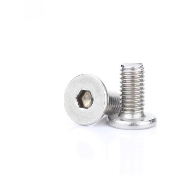 M6 CNC 304 Stainless Steel Ultra-Thin Flat Head Hex Screw Bolt