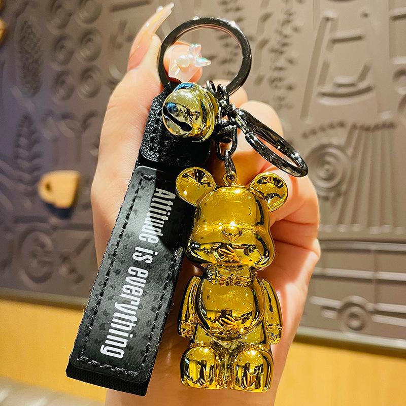 Мультяшный Брелок для Ключей Автомобиля Подвеска Медведь Брелок Аксессуары для Автомобиля