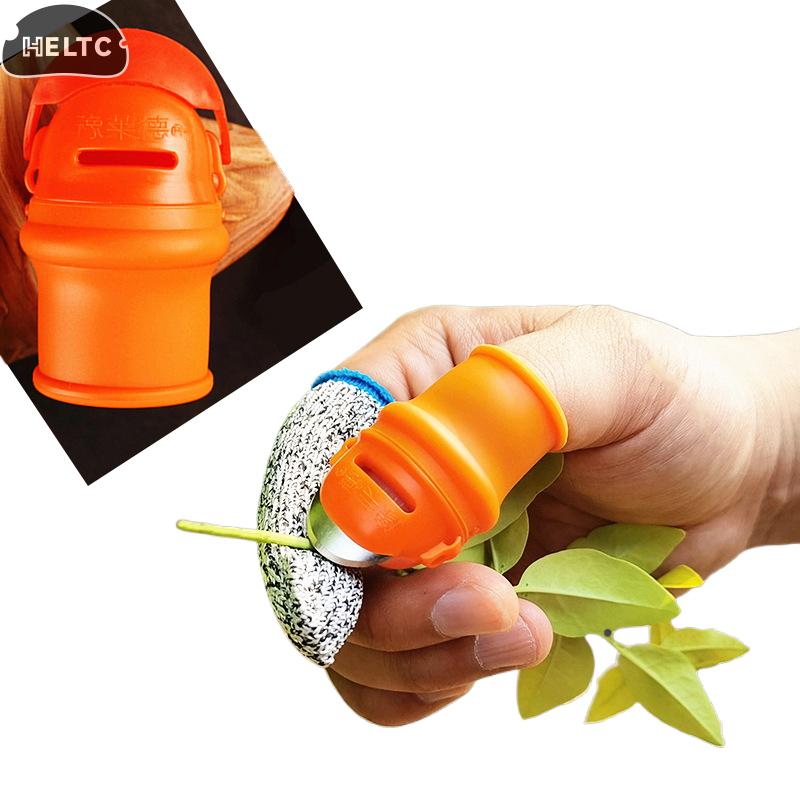 1Set Fruit And Vegetable Picking Potted Plant Trim Gardening Thumb Knife Thumb Cutter Gardening Tool For Picking Fruit Vegetable