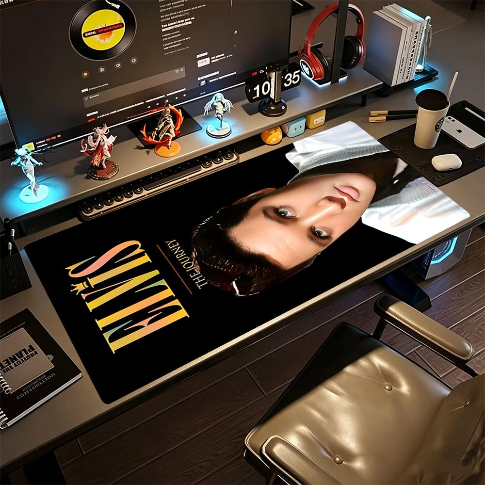 Elvis Presley Large Mouse Pad Gaming Laptop Mouse Pad Study Desk Mat Non-Slip Rubber Base Suitable for Office Gaming PC Laptop