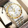 POEDAGAR Business Male Watch Luminous Waterproof Stainless Steel Men Wristwatch Week Date Quartz Fashion Men's Watches