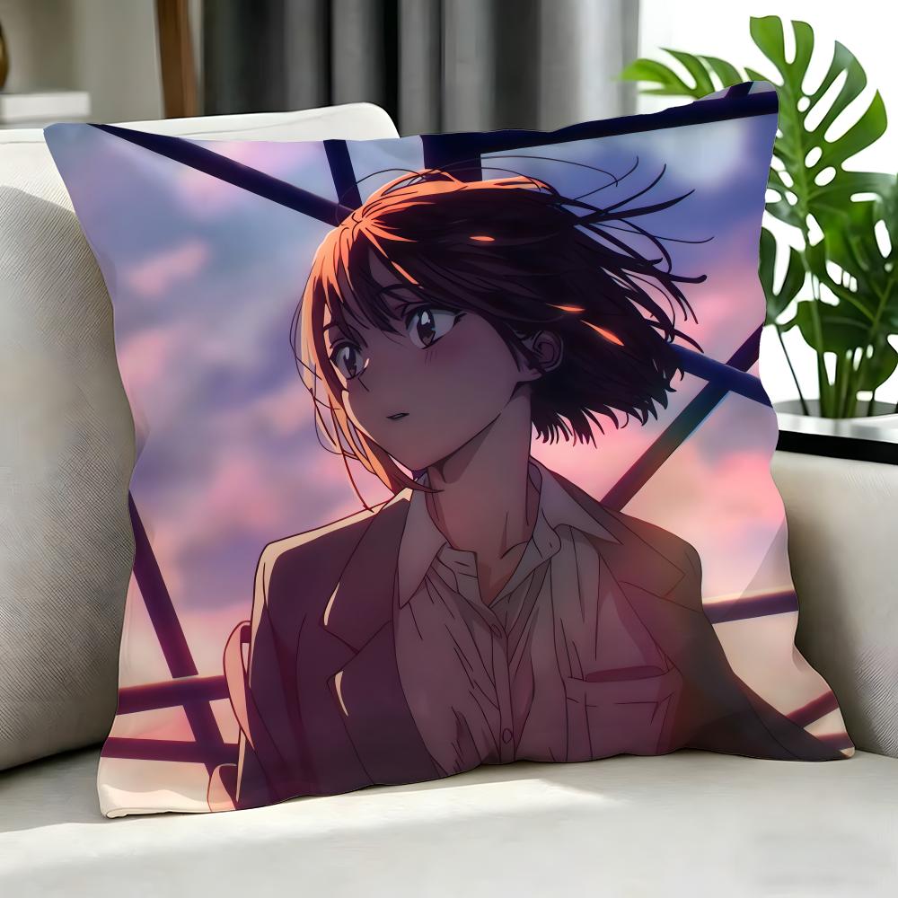 Anime Blue Box Cushion Cover Cushion Cover Set 4Pcs 50X50 45X45 40X40 Pillowcase Decorative Sofa Home Decor