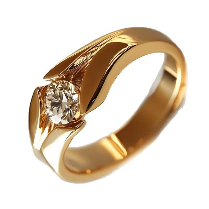 European and American Fashion, Versatile Real Gold Rings, Trendy Jewelry, Sweet and Cool Style Hand Jewelry