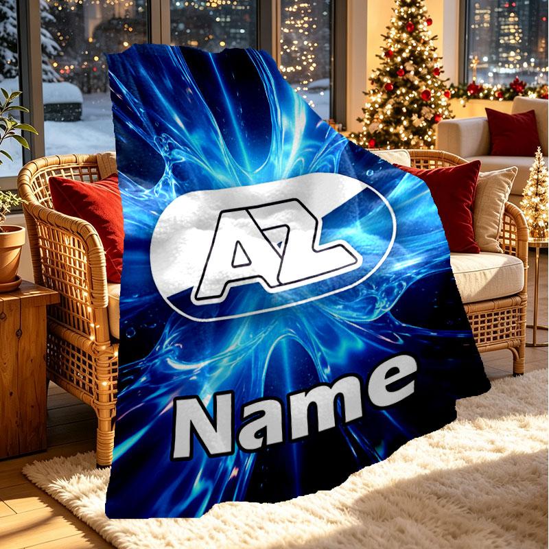 Custom Name Personalized AZ Alkmaar Print Blanket, Home Decor, Bedroom, Sofa, Camping, Couch, Gifts for Birthday Christmas