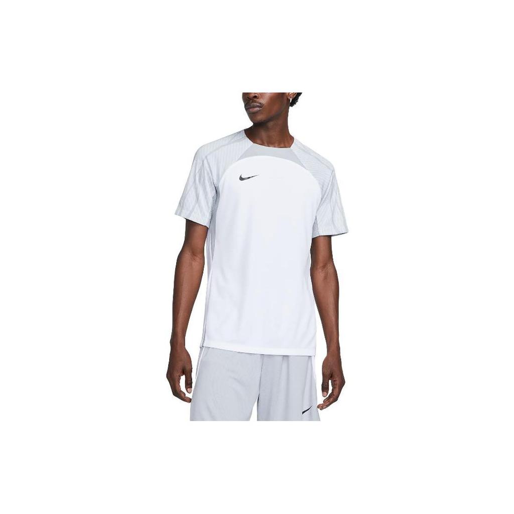 Nike Футболка Dri-Fit Strike Solid Crew Neck с коротким рукавом для мужчин, серебристая DV9238-100