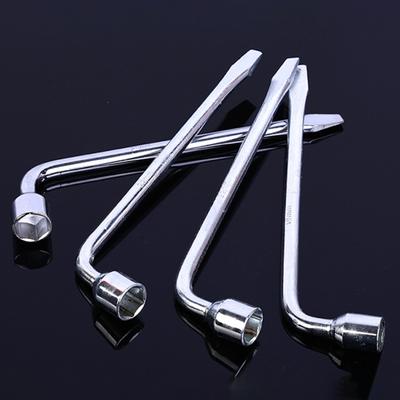 17/19/22/24 мм Шинный ключ с высоким крутящим моментом, нескользящий инструмент для снятия автомобильных шин, высокоуглеродистая сталь, 2-концевой торцевой ключ L-типа, шестигранный ключ, гаечный ключ, инструмент