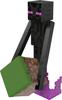 Mattel Minecraft Enderman Diamond Фигурка с аксессуарами Grass Block Enderman Размер 15 см приблизительно. [Элемент]
