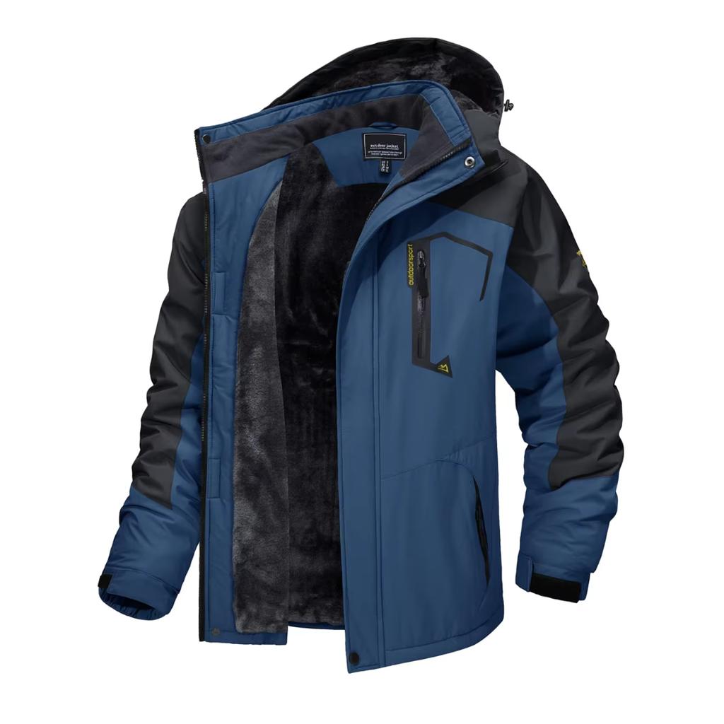 FiveFive флисовая подкладка горные куртки мужские походные куртки уличные куртки со съемным капюшоном лыжи сноуборд парка зимняя верхняя одежда