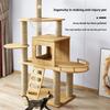 Multi-Level Cat Climbing Frame For Indoor With Scratching Posts Scratching Boards Perches Caves Large Cat Tree Tall Cats Tower