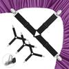 Bed Sheet Holder Straps, Upgrade Non Slip Sheet Clips, Fitted Sheet Holders for Corners, Easy tall Adjustable Elastic Firm Tight Accessories,