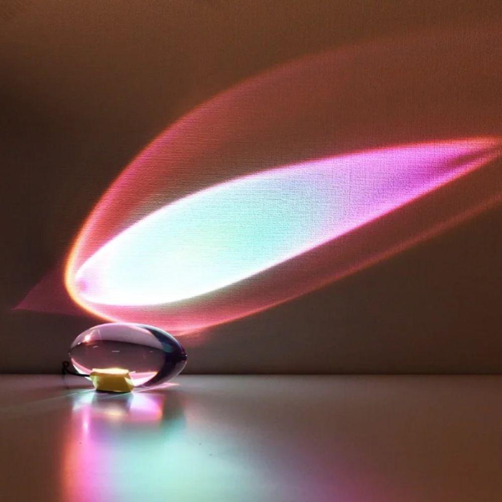 Rainbow Atmosphere Crystal Desk Lamp High-End Design Night Lamp Led Crystal Lamp Bedroom Decor