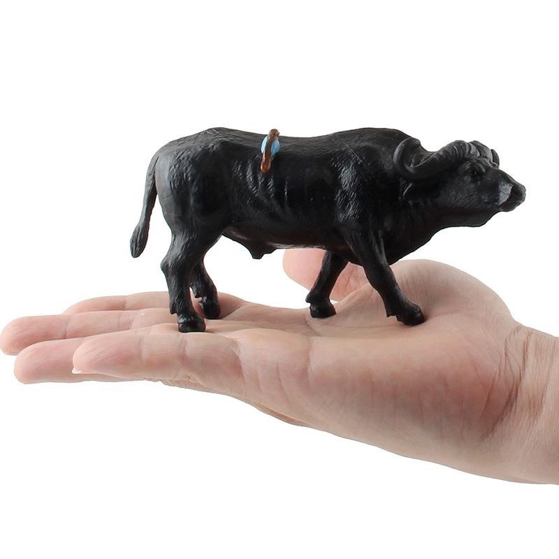 Children'S Educational Science And Education Simulation, Plastic Animal Static Solid Buffalo Model Ornament Toy