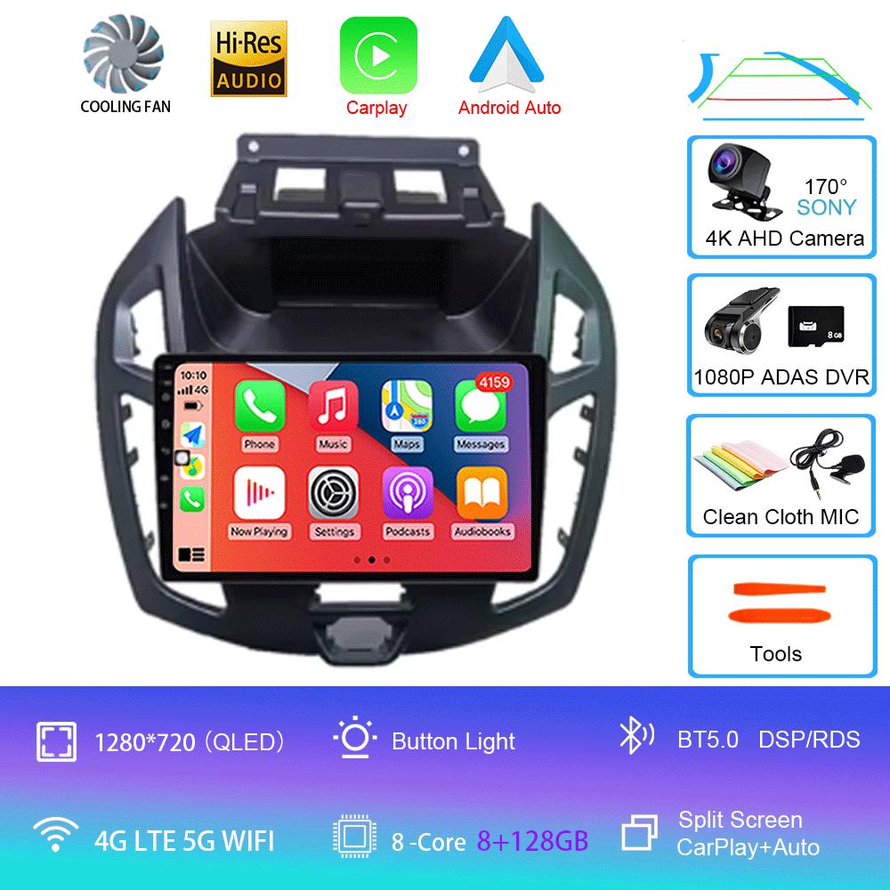 Для FORD TRANSIT Connect 2014-2019 Автомобильная стереосистема 9 дюймов Радио Android 14 Аудио CarPlay WITSON Multimídia Automotivo GPS WIFI BT DSP