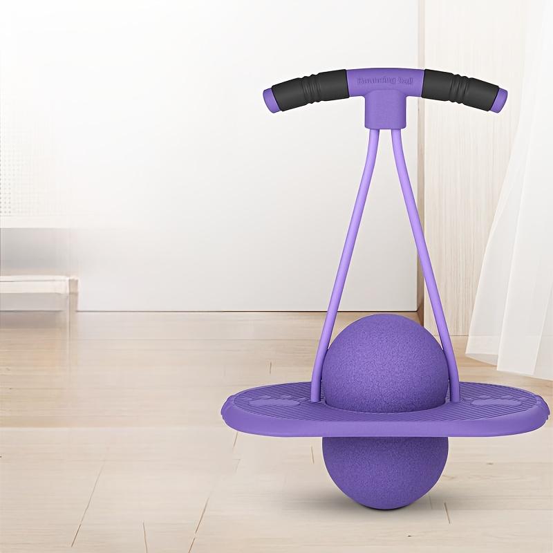 Игрушка для фитнеса на баланс, Прыгающий мяч для молодежи и взрослых, Эластичный мяч для упражнений с прочными ручками, Нескользящая основа, Тренировка баланса и Сила кора