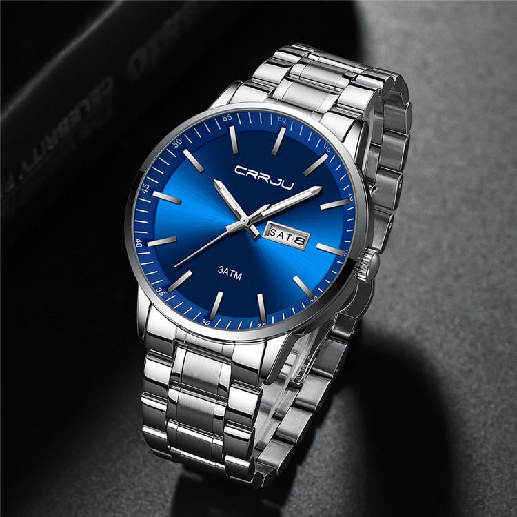 CRRJU-2193 Men's Watch Casual Business Fashion Personality Watch Men's Watch Student Watch Simple Calendar