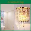 Wall Elegant Crystal Sconce With Led Light For Home Bedroom And Living Space