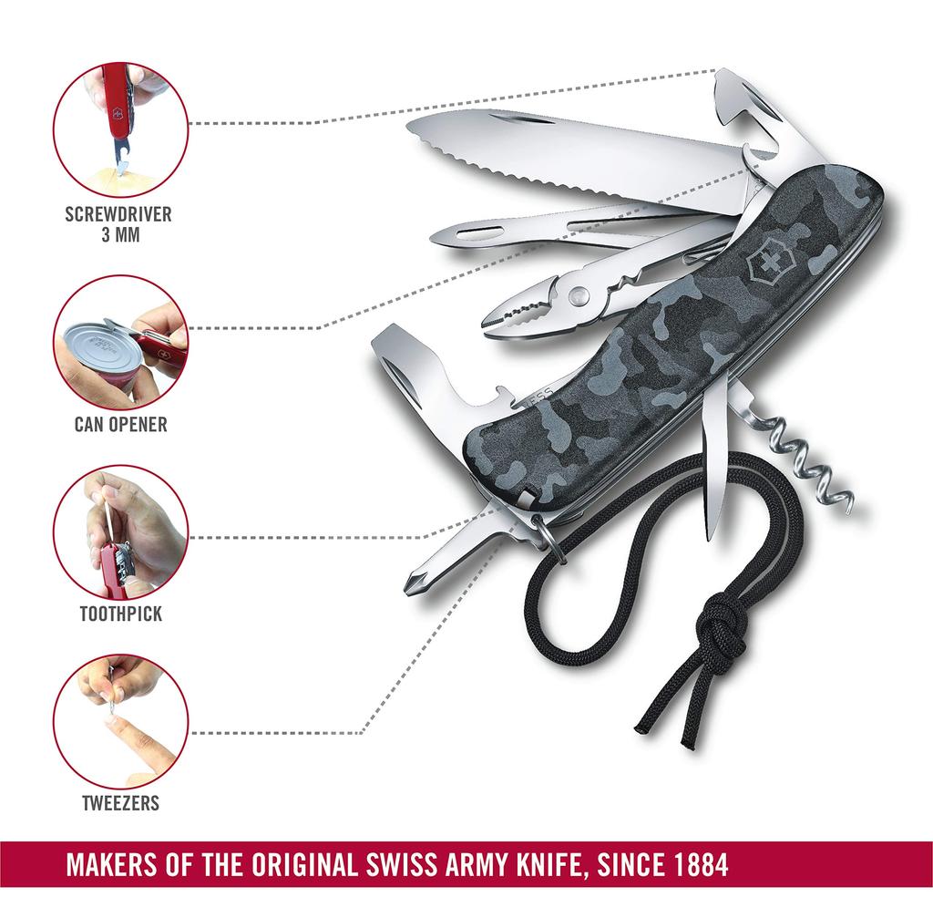 Victorinox Ключ-скоба для ножа Skipper Knife, оснащенный шипом Marlin Spike, швейцарский многофункциональный инструмент, необходимый для навигации []