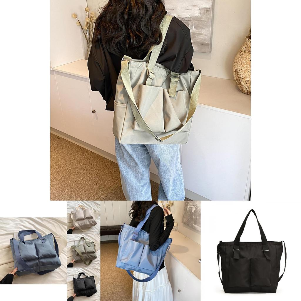 Fashionable Women's Oxford Cloth Crossbody Bag 2024 Summer Style Large Capacity Student Tote