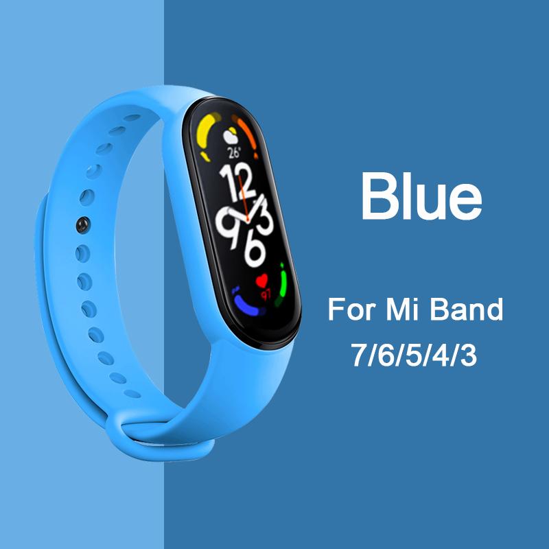Ремешок для Mi Band 6 7 Браслет Спортивный силиконовый ремешок для часов Miband6 band4 correa ремень Для Xiaomi mi band 3 4 5 6 7 Аксессуары