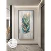 Abstract Golden Feathers Oil Painting Printed On Canvas Posters and Prints for Living Room Porch Home Decoration Cuadros