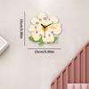 New Cream Flower Wall Clock Silent Decorative Clock Home Living Room Modern Minimalist Art Wall Clock