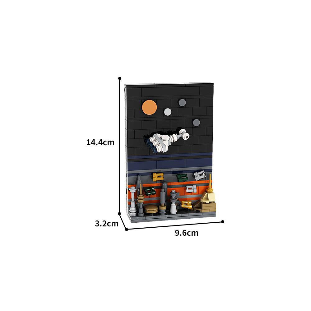 Gobricks MOC-149285 Открытка с Корусанта Конструктор Подарок