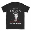 Мужские футболки Dean Winchester из сериала Сверхъестественное, член команды Dean Life Time, хлопковая одежда, футболки с коротким рукавом и круглым вырезом, печатная футболка