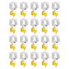 20pcs Chicken Water Nipples Thickened Ball Valve Automatic Drinking Nipples for Poultry