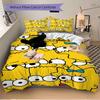 Simpsons Yellow Faces Print 3Pcs Bedding Setduvet Cover With 2 Bedropillowcase Home Birthday Gift
