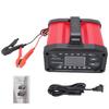 12V 24V Portable Battery Maintainer, 15A Power Supply with Car AGM Ca LiFePO4 Moto Repair Supply Modes, LCD Display,