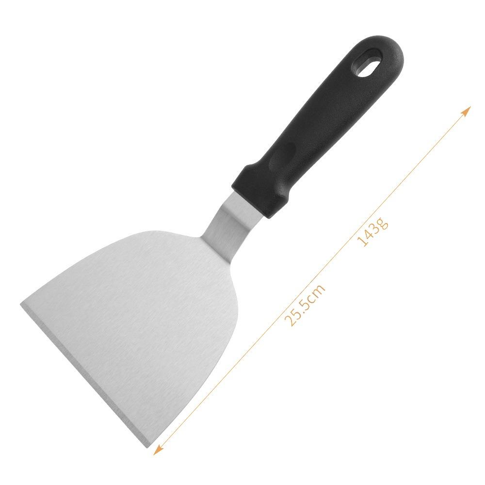 Stainless Steel Teppanyaki Scraper Non-Stick Cooking Spatula Steak Fried Shovel Outdoor BBQ