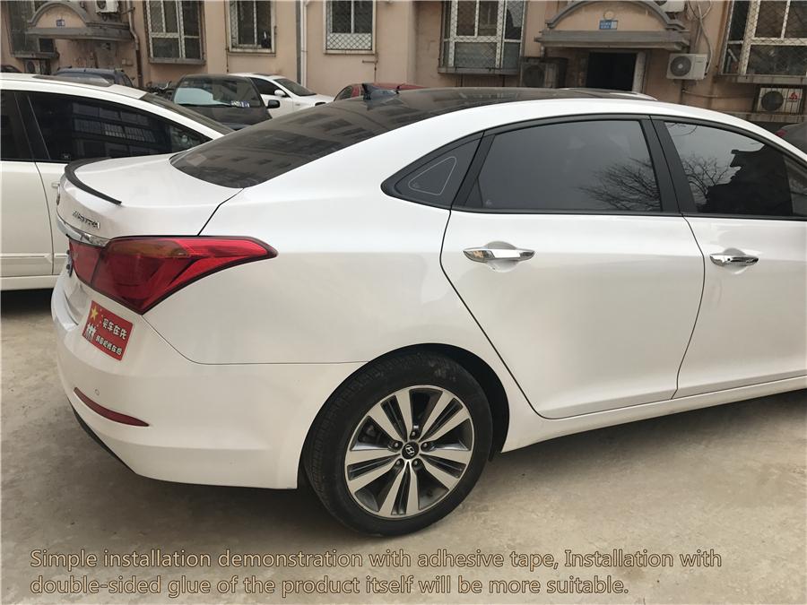 Универсальный мягкий спойлер на крышу багажника автомобиля, цвет карбон, заднее крыло, накладка-липкая лента, комплект 1,3 м