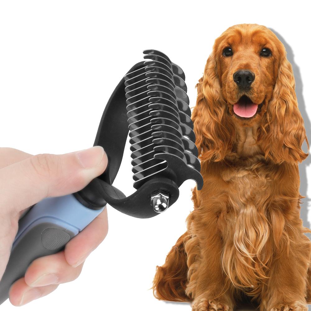 Pet Hair Remover Brush Dogs Fur Trimming Pet Products For Matted Long Hair Curly Pet Pet Grooming Tool