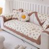 Korean Style Fresh and Four Seasons Universal Small Floral Fabric Cotton Sofa Cushion Non-Slip Cushion Cotton Sofa Cushion Towel