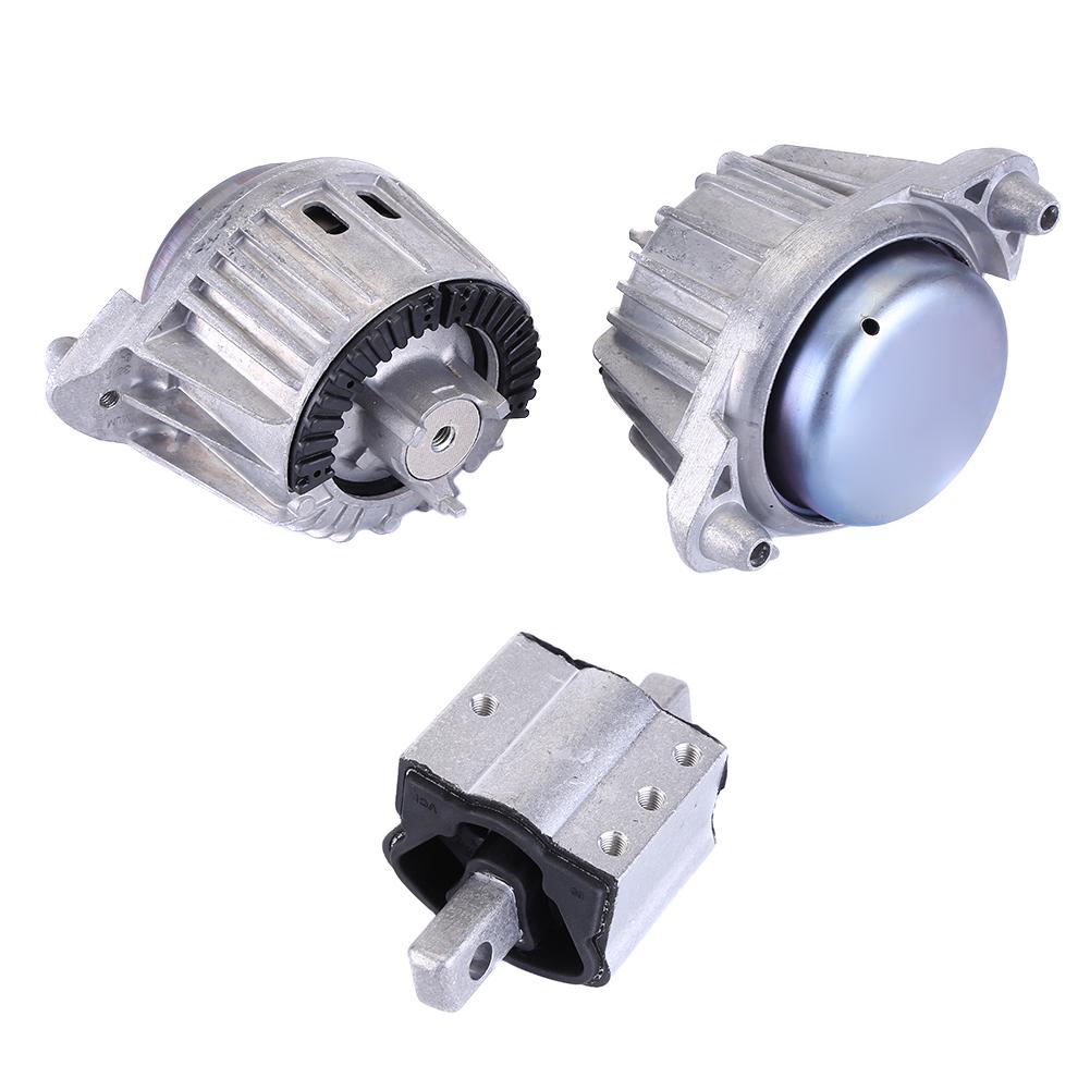 2x FEBI Подушка двигателя и 1x Подшипник коробки передач Совместимо для Mercedes C E CLK W204 W212