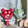 Fake Flowers Artifiical Folwer Bouquet Knitted Flower Woven Simulated Flower  Teachers' Day