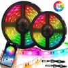 Bluetooth 3key Control RGB 5050 Светодиодная осветительная лента USB 5V Гибкая лампа Лента диодная Фестиваль Fita White Tira Luces TV PC Desk