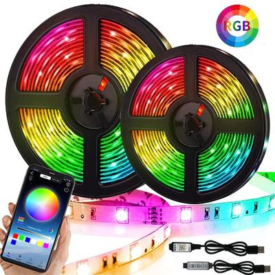 Bluetooth 3key Control RGB 5050 Светодиодная осветительная лента USB 5V Гибкая лампа Лента диодная Фестиваль Fita White Tira Luces TV PC Desk