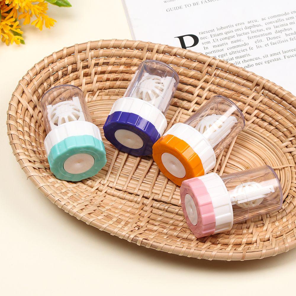 Fashion Portable Plastic Contact Lens Case Candy Color Travel Glasses Holder Soaking Box