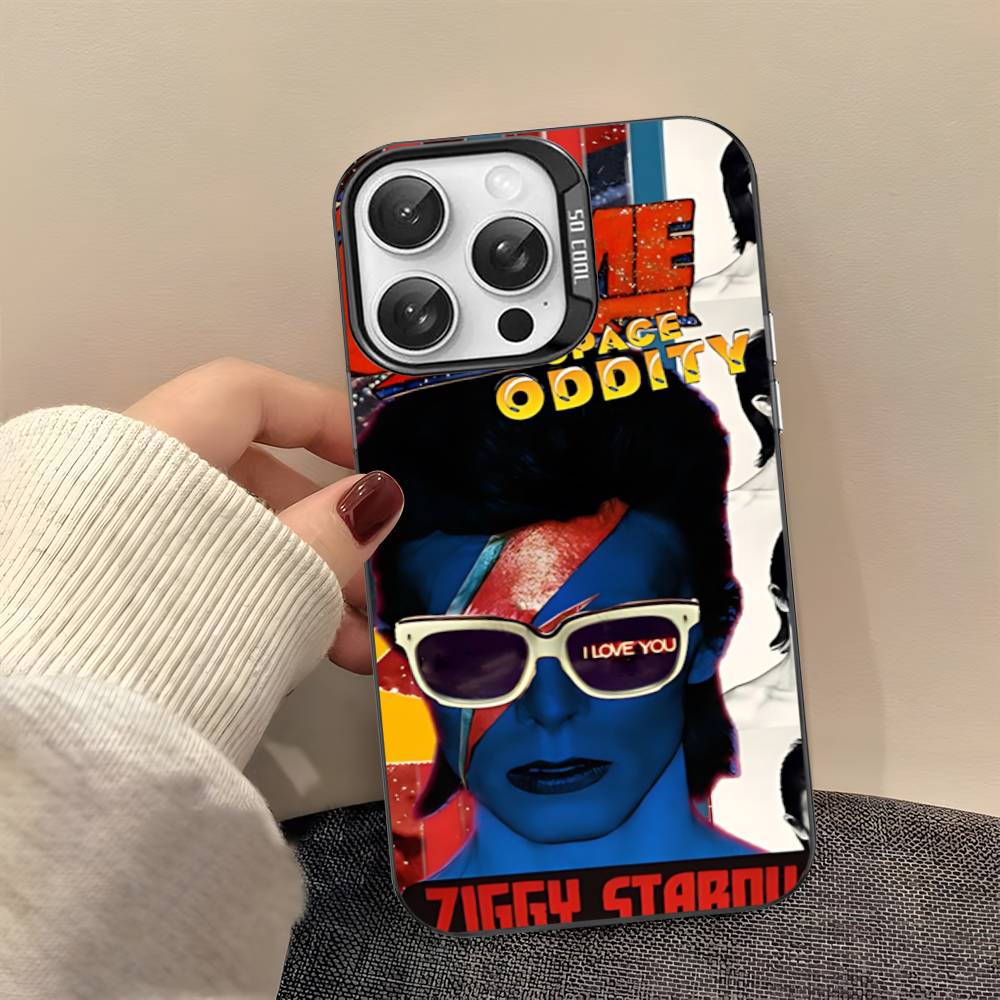 Классический чехол для телефона D-DavidS Singer B-BowieS Для IPhone 17 16 15 14 11 12 13 Pro Max Pro Plus Цветной Серебристый Чехол