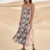 Женское летнее платье, повседневные свободные длинные пляжные платья для отдыха