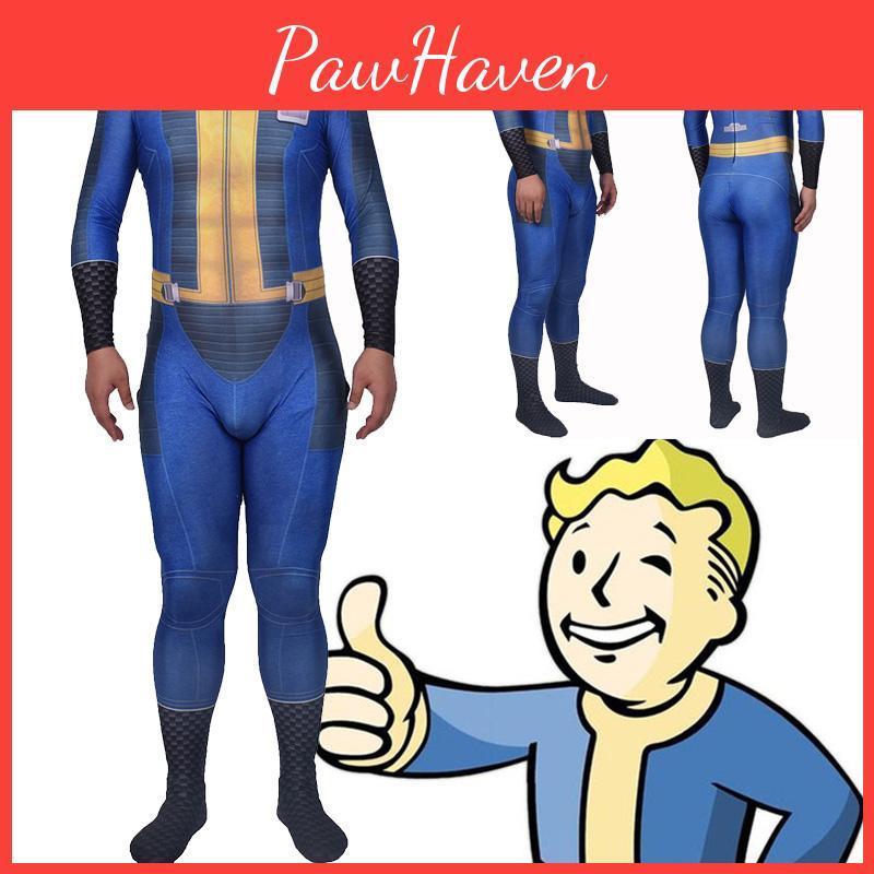 Удобный и невыцветающий Косплей Выжившего из Fallout 4 для Нейта из Убежища 111 Хэллоуинский Костюм