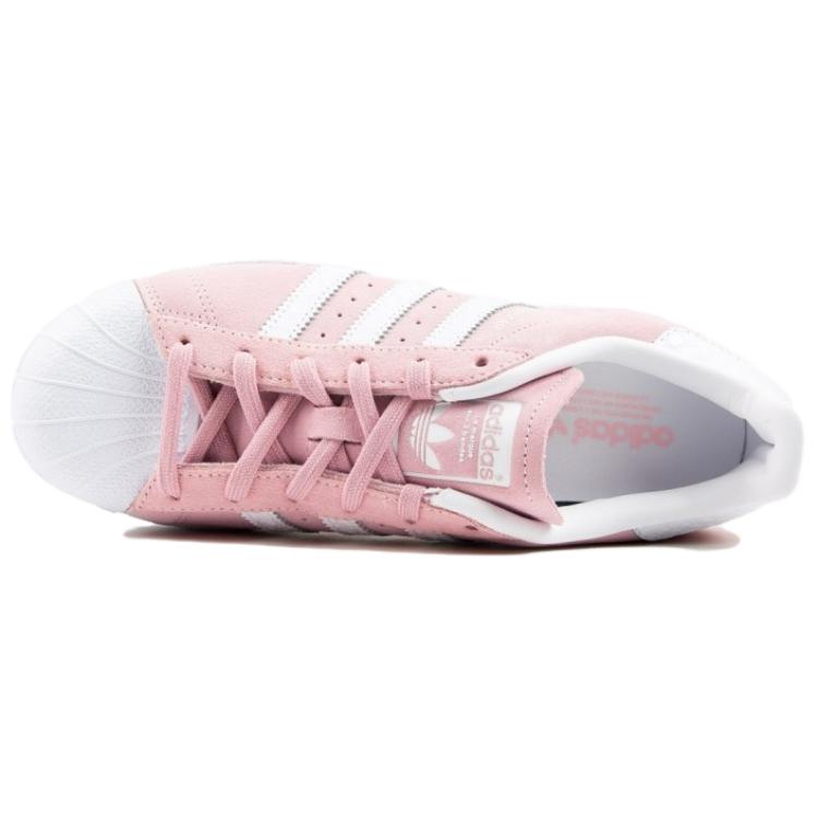 adidas Кеды женские Superstar нежно-розовые белые S76155