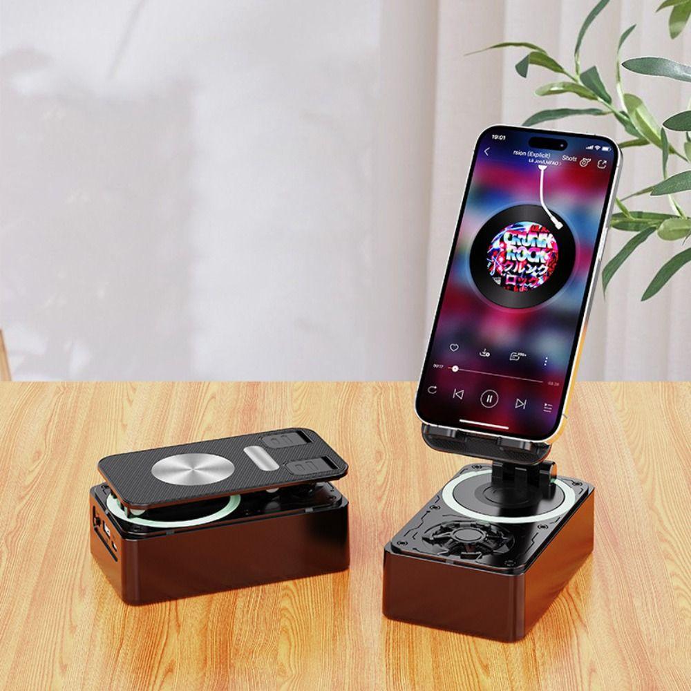 Rotating 3 in 1 Phone Holder Foldable Wireless Speaker Phone Stand Mobile Phone Accessories