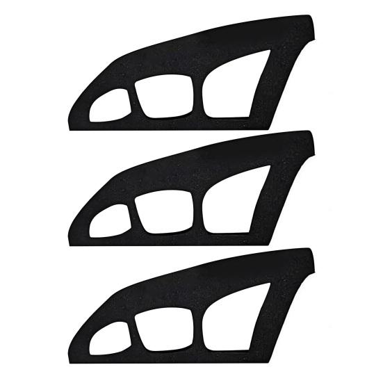 1/2/3Pcs Eyeshadow Stencil Tool Reusable Beginner Eyeshadow Assistant Eyeshadow Drawing Guide Helper Shaper Silicone Eyeshadow Mapping Template