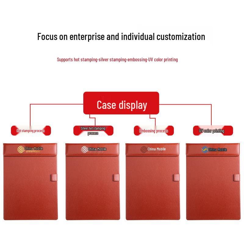 Деловой кожаный планшет формата А4 с магнитной застежкой и возможностью нанесения логотипа