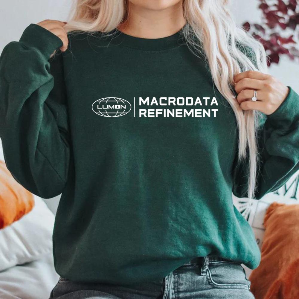 Lumon Macrodata Refinement Severance Толстовка Severance Inspired Shirt Lumon Industries Hoodie Unisex Long Sleeve Sweatshirts