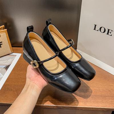 Туфли Мэри Джейн женские на толстом каблуке, в французском сказочном стиле, новые весенне-осенние туфли со скрытой платформой, темпераментные туфли